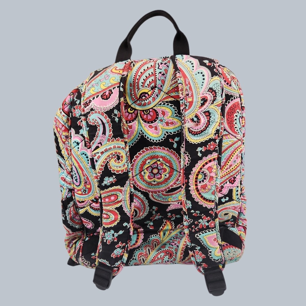 Vera Bradley Campus Backpack Quilted Parisian Paisley School Work Backpack - Picture 2 of 8